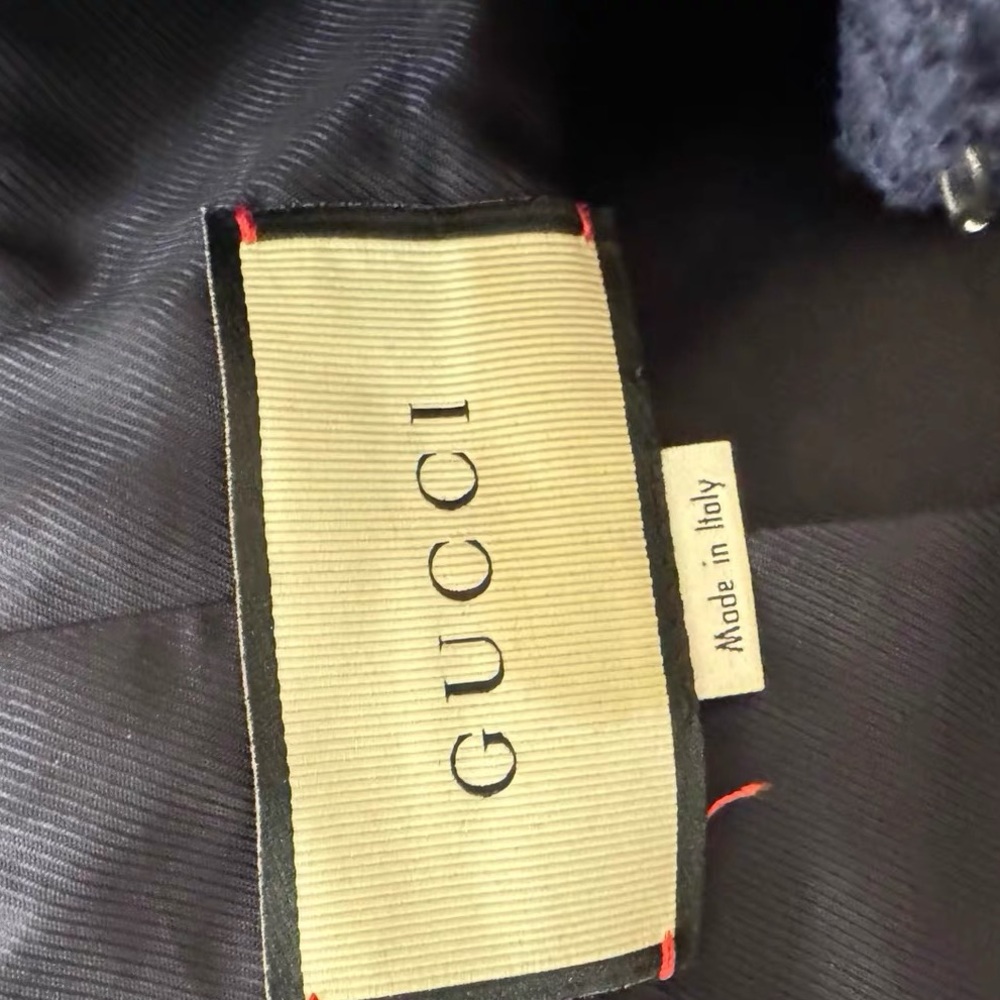 Authentic Gucci Navy and Red Striped Jacket - Picture 9 of 10
